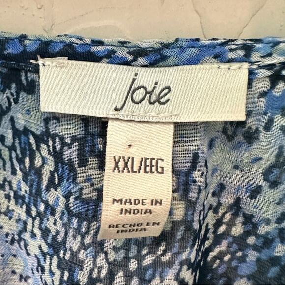 JOIE | Blue Paisley Long Sleeve Maxi Dress Parisian Print NWT | XXL - Picture 6 of 9